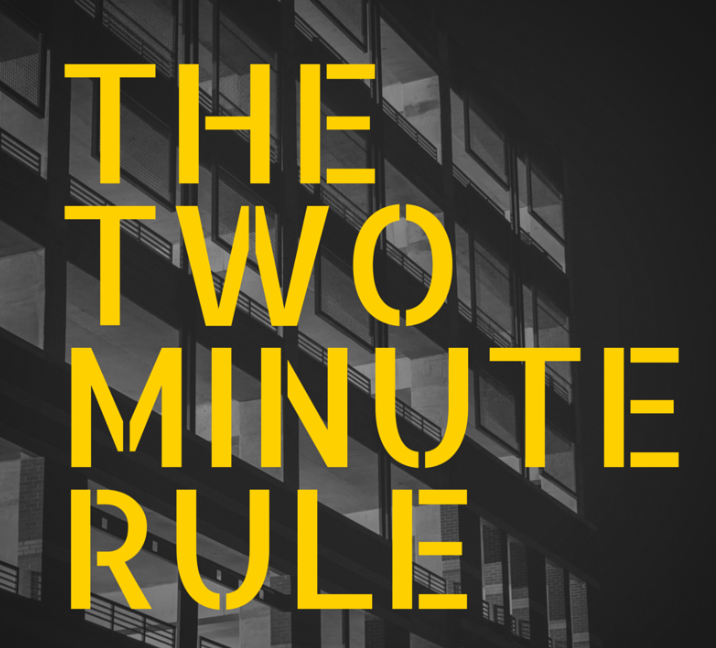 The two minute rule image